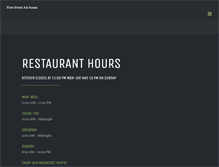 Tablet Screenshot of firststreetalehouse.com